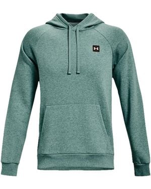 Under Armour Rival Fleece Hoodie "Retro Light Heather Onyx" 1357092 391" - Green