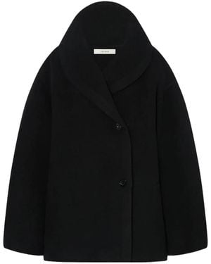 The Row Temur Coat "Blk" 10602-W4238 Blk" - Black