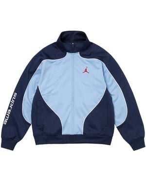 Supreme Jordan Tricot Track Jacket "Fw24" Su680" - Blue