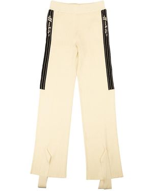 Off-White c/o Virgil Abloh Cream Stripe Rib Knit Trousers Owhg005R21Kni0016100" - Black
