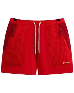 Kith Columbia Wind Short Velvet" 2104021 678" - Red