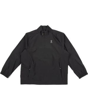 On Shoes All-Day 1/2 Zip Jacket 1Me30400553" - Black