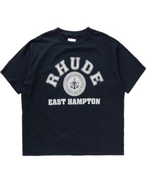 Rhude Hampton T-Shirt "Vintage" Rhss24Tt080126100610" - Black