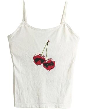 Willy Chavarria Cherry Cholita Tank Tops "Masa" Mwjte006 062N 065" - Black