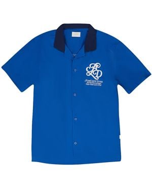 Aimé Leon Dore Bowling Shirt "Classic" Ss24Wt004 Classic" - Blue