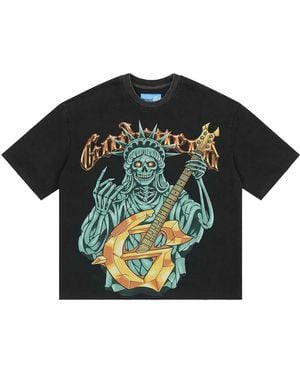GODSPEED NEW YORK Liberty Rock T-Shirt Gs272" - Black