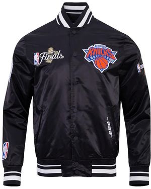 Pro Standard Ny Knicks '26 Nba Finals Championship Satin Jacket Bnk6517767 Blk" - Black