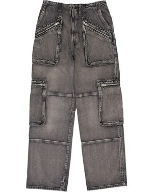 Amiri Cargo Loose Straight "Aged" Pf22Wdf019" - Black