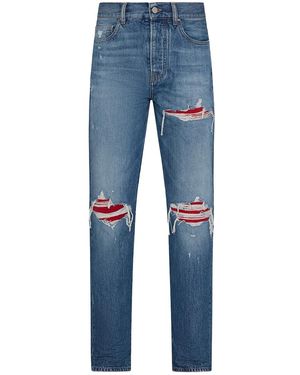 Amiri Suede Straight Mx1 Jean "Medium" Amdngh1112 Medi" - Black