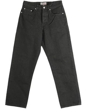 Stussy Big Ol Canvas Ndl Pnch Jeans 116673 Blac" - Black