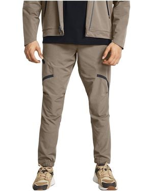 Under Armour Unstoppable Slim Fit Knit Joggers "Ash" 1352026 201" - Black