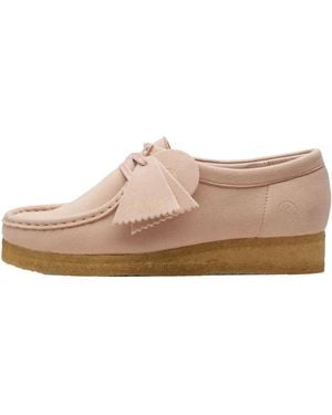 Clarks Wallabee Synthetic "Blush" 26169435" - Black