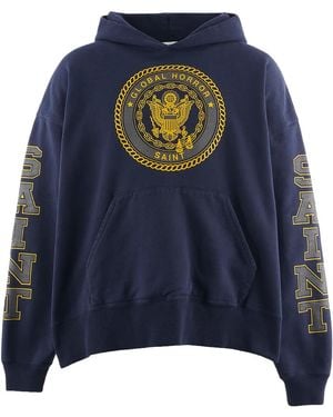 Saint Michael Global Horror Saint Hoodie Sm Hr 1 0000 055" - Black