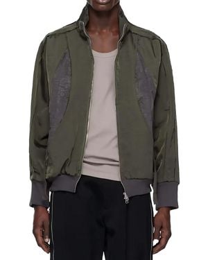 Song For The Mute Teardrop Track Jacket 251 Mjk116 Toghcha" - Black