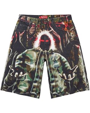 Supreme Shadows Baggy Denim Short "Ss26 - Black