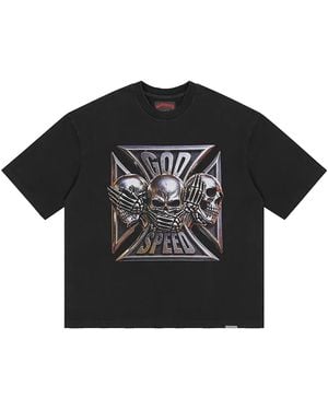 GODSPEED NEW YORK Omerta T-Shirt Gs444" - Black