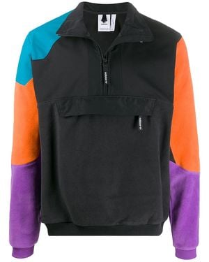 adidas Originals Pt3 Half Zip Fleece Jacket Fm3680" - Black