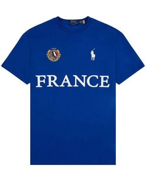 Polo Ralph Lauren Classic Fit T-Shirt "France" 710B20864001" - Blue