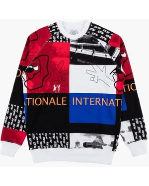 Palace Internationale Collage Crewneck "cut And Sewn" - Multicolor