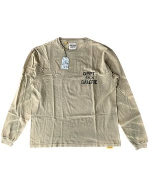 GALLERY DEPT. French Logo Longsleeve T-Shirt "Faded & Gd397" - Black