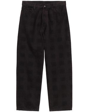 Carhartt Everson Palisander Printed Pant I036310 3Hvgd" - Black