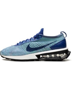 Nike Air Max Flyknit Racer "Deep Royal/Diffused/Electric Algae/Deep Royal" Fd2765 400" - Blue