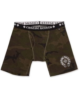 Chrome Hearts Long Boxer Brief Chrm0746" - Black
