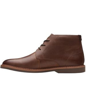 Clarks Desert Boot "Dark Tan Leather" 62422" - Brown