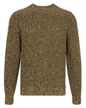 Supreme Melange Rib Knit Jumper "Fw 21" - Green