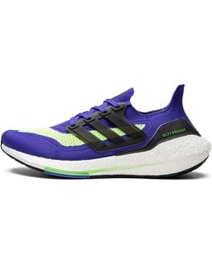 adidas Ultraboost 21 "Sonic Ink Screaming" S23873" - Blue