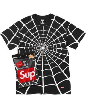 Supreme Hanes Spider- Tagless T-Shirt (2 Pack) "Ss26 - Black