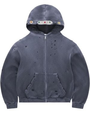 Bravest Studios Sapphire Zip Up Hoodie Bs98" - Blue