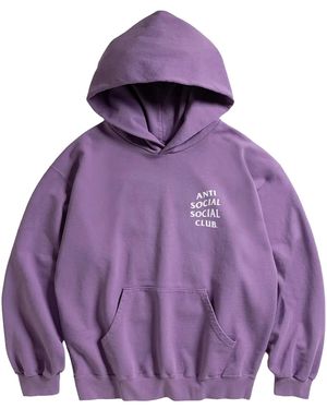 ANTI SOCIAL SOCIAL CLUB Clutching Pearls Hoodie "Washed" Assc087" - Purple