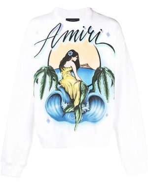 Amiri Mermaid Graphic Jumper Pf23Mjg012 100" - Black