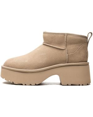 UGG Classic Ultra Mini New Heights "Mustard Seed" 1158311 Mdsd" - Black