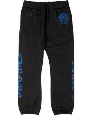 Chrome Hearts Horseshoe Logo Joggers (Thermal Lined) Chrm1093" - Black