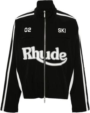 Rhude Ski-Track Jacket Rhpf24Ja02862 Blw" - Black