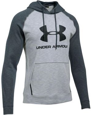 Under Armour Sportstyle Triblend Pullover Hoodie "Overcast Stealth 1290256 941" - Black