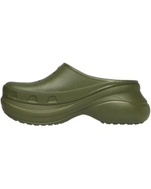 Balenciaga Clog Mule Trainer "Khaki" 720857W1S8E 3310" - Green