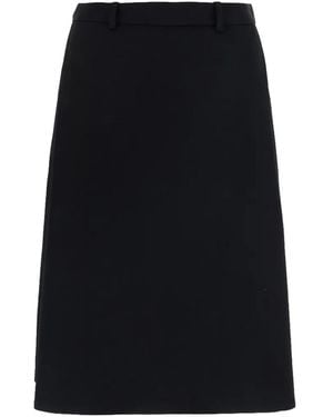 Balenciaga Folded Midi Skort Skirts A009Oi Tsu22 1000" - Black
