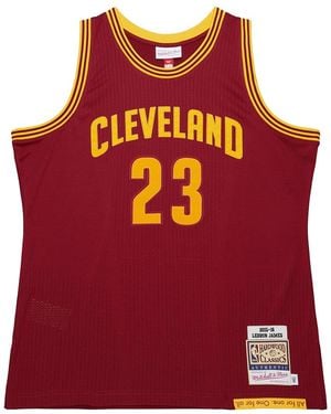 Mitchell & Ness Dark Jersey "Nba Cavaliers 2015 Lebron James" Jy10834 Ccabrgy" - Red