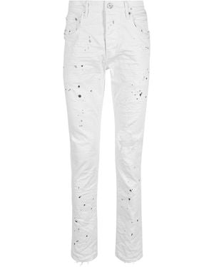Purple Brand Low Rise Skinny Jeans "Optic" P001 Owpb122" - Black