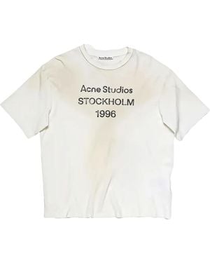 Acne Studios Logo Relaxed Fit T-Shirt "Dusty" Fn Ux Tshi000013 Dc6" - Black