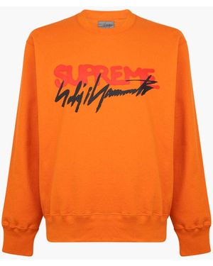 Supreme X Yohji Yamamoto Crewneck Sweatshirt - Orange