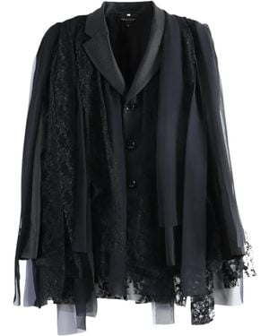 Comme des Garçons Layered Shoulder Jacket Gr J002 051" - Black