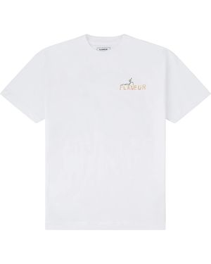 FLANEUR HOMME Passage Of Time T-Shirt F13134 Wht" - Black