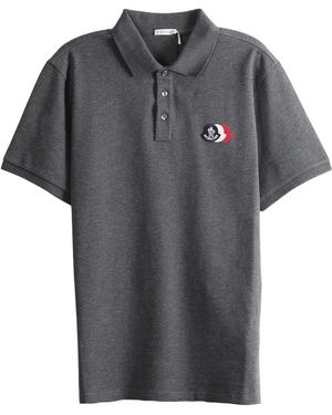 Moncler Short Sleeve Polo Shirt "Dark" Mon102" - Black