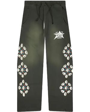 Barriers Cowrie Shell' Joggers "Vintage" Bar77" - Black