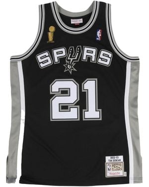 Mitchell & Ness Authentic Jersey "Nba San Antonio Spurs 02 Tim Duncan" Ajy4Cp19171 Sasblck02Tdu" - Black