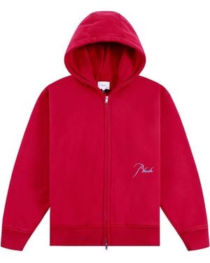 Rhude Classique 2 Zip-Up Hoodie "Riviera Sky" Rhss26Ho11012 6200" - Red